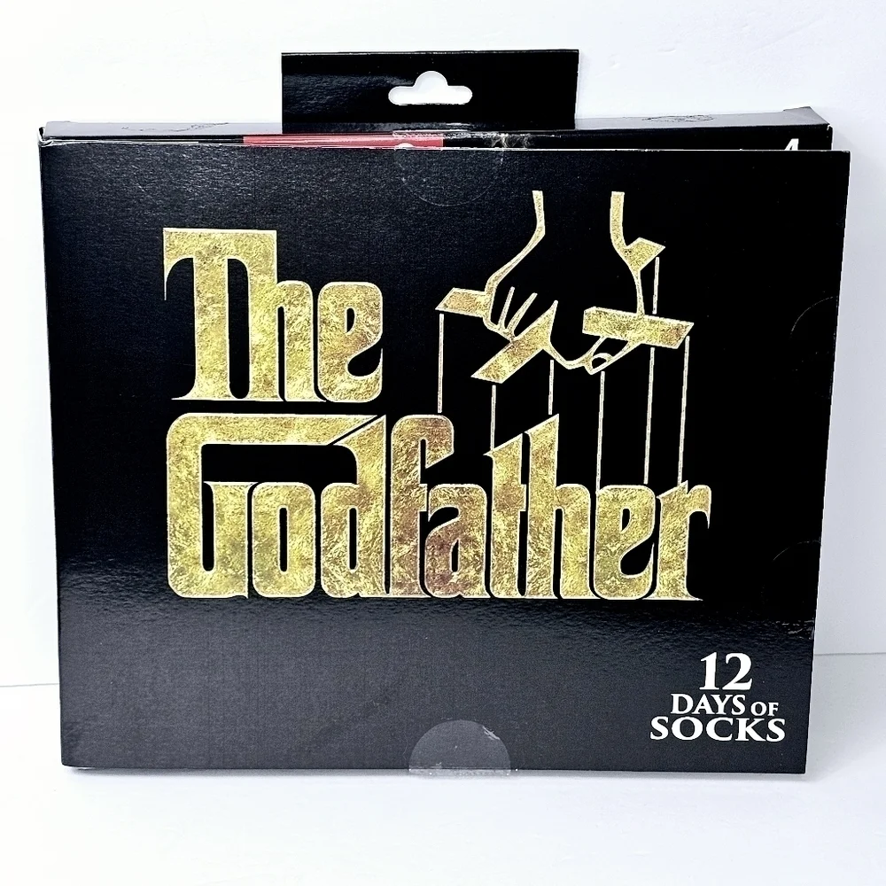 New! The Godfather Men's 12 Days of Socks Crew Socks Gift Pack